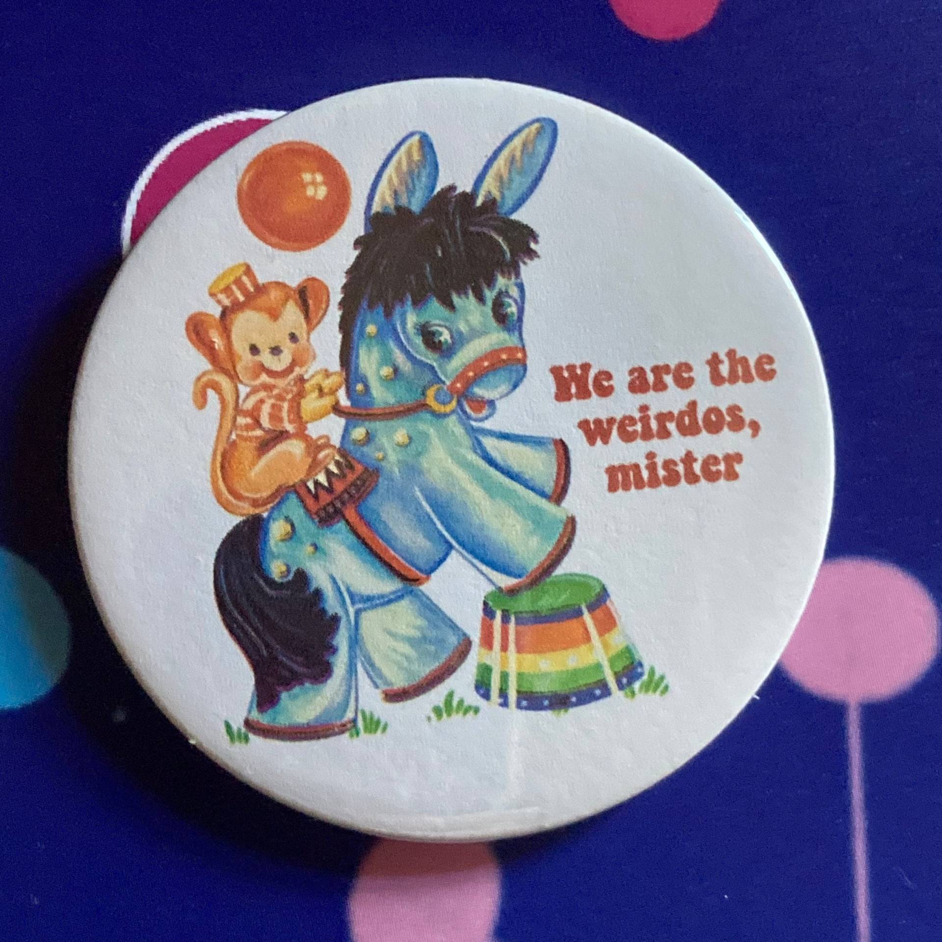 The Craft Themest Vintage Mash-Up Pin Abzeichen - We Are Weirdos, Mister von LifesBigCanvas