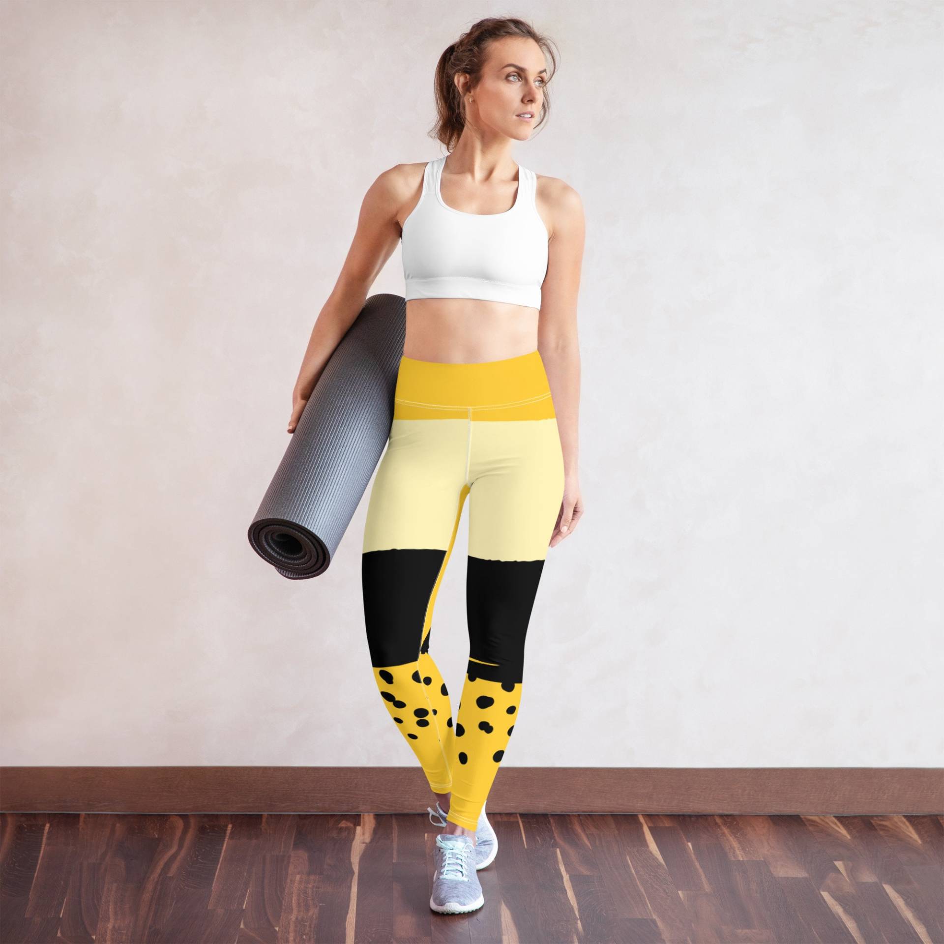 Gelbe Yogahose | Polka Dot Leggings Und Schwarze Gelbe Yogahose | Polka Dot Leggings Und Schwarze von LifesSimpleSpot