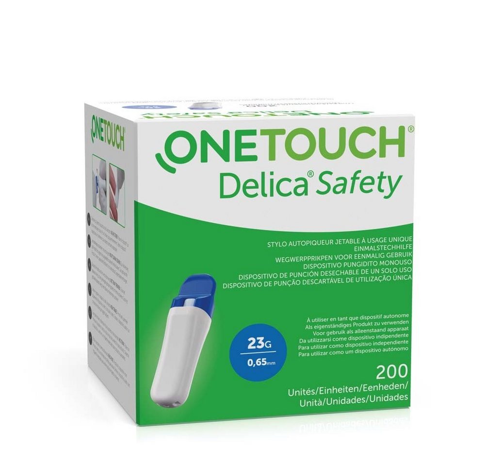 Lifescan Stechhilfe Blutzucker OneTouch Delica Safety Einmalstechhilfe, Spar-Set, Einmalstechhilfe, Einfaches 2-Schritte-Testen, (200 St), Präzises Stechen, Sanftes Gleiten, Sicherheit und Hygiene Lifescan Stechhilfe Blutzucker OneTouch Delica Safety Einmalstechhilfe, Spar-Set, Einmalstechhilfe, Einfaches 2-Schritte-Testen, (200 St), Präzises Stechen, Sanftes Gleiten, Sicherheit und Hygiene von Lifescan