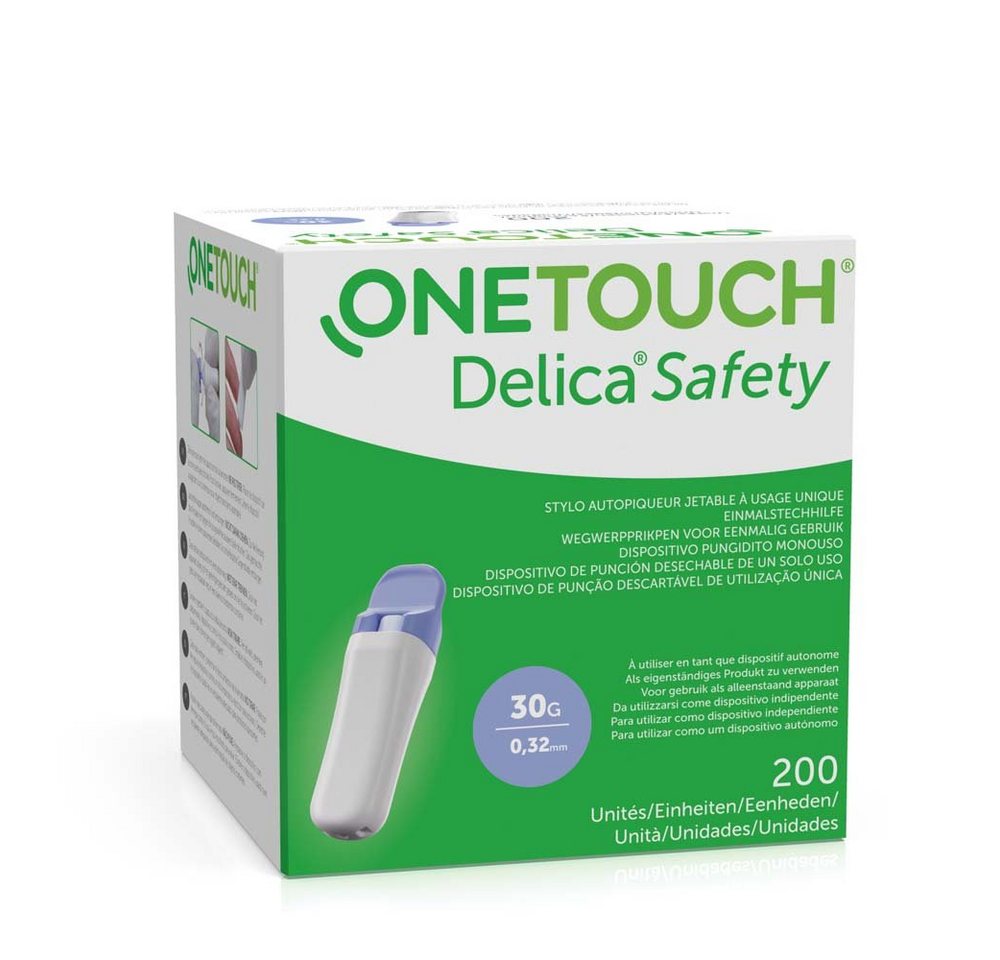 Lifescan Stechhilfe Blutzucker OneTouch Delica Safety Einmalstechhilfe, Spar-Set, Einmalstechhilfe, Einfaches 2-Schritte-Testen, (200 St), Präzises Stechen, Sanftes Gleiten, Sicherheit und Hygiene Lifescan Stechhilfe Blutzucker OneTouch Delica Safety Einmalstechhilfe, Spar-Set, Einmalstechhilfe, Einfaches 2-Schritte-Testen, (200 St), Präzises Stechen, Sanftes Gleiten, Sicherheit und Hygiene von Lifescan
