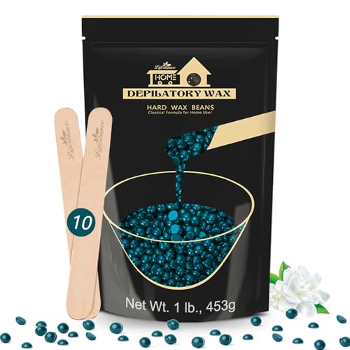Lifestance 450g Waxing Perlen Formuliert für Anfänger, Wachsperlen mit 10 Holzspatel für Enthaarung, Grün Wachs Haarentfernung Perlen für Feines Haar,Gesicht,Augenbraue,Arme,Finger und Zehe Lifestance 450g Waxing Perlen Formuliert für Anfänger, Wachsperlen mit 10 Holzspatel für Enthaarung, Grün Wachs Haarentfernung Perlen für Feines Haar,Gesicht,Augenbraue,Arme,Finger und Zehe von Lifestance