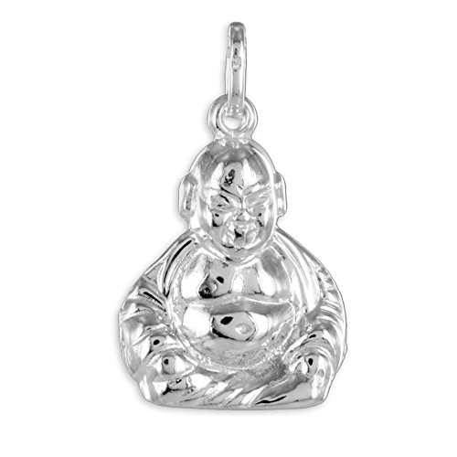 Buddha Anhänger aus echt 925 Silber von Lifestyle Schmuck