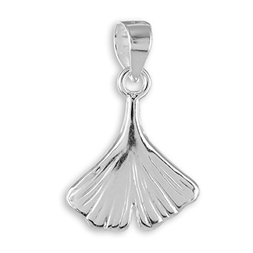 Ginkgo Blatt Anhänger aus echt 925 Silber von Lifestyle Schmuck