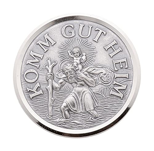 Lifestyle Schmuck Christophorus Autoplakette aus 925 echt Silber Schutzpatron der Reisenden mit Schrift Komm gut Heim Lifestyle Schmuck Christophorus Autoplakette aus 925 echt Silber Schutzpatron der Reisenden mit Schrift Komm gut Heim von Lifestyle Schmuck