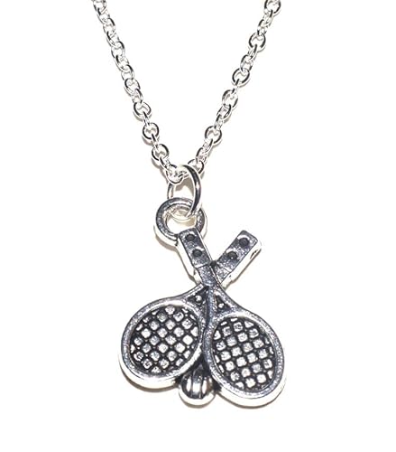 Lifestyle Schmuck Tennisschläger Anhänger mit Silber Kette 45cm von Lifestyle Schmuck