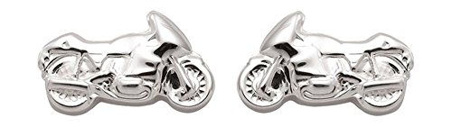 Motorrad Ohrstecker aus 925 Sterling Silber von Lifestyle Schmuck