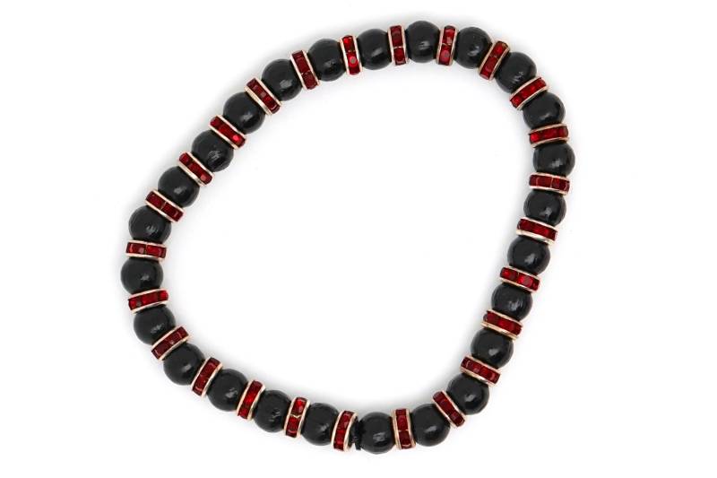 Elegantes Armband Aus Turmalin Und Roten Glasperlen Mit Metallakzenten. Geschenk Für Frauen Elegantes Armband Aus Turmalin Und Roten Glasperlen Mit Metallakzenten. Geschenk Für Frauen von LifestyleByDana