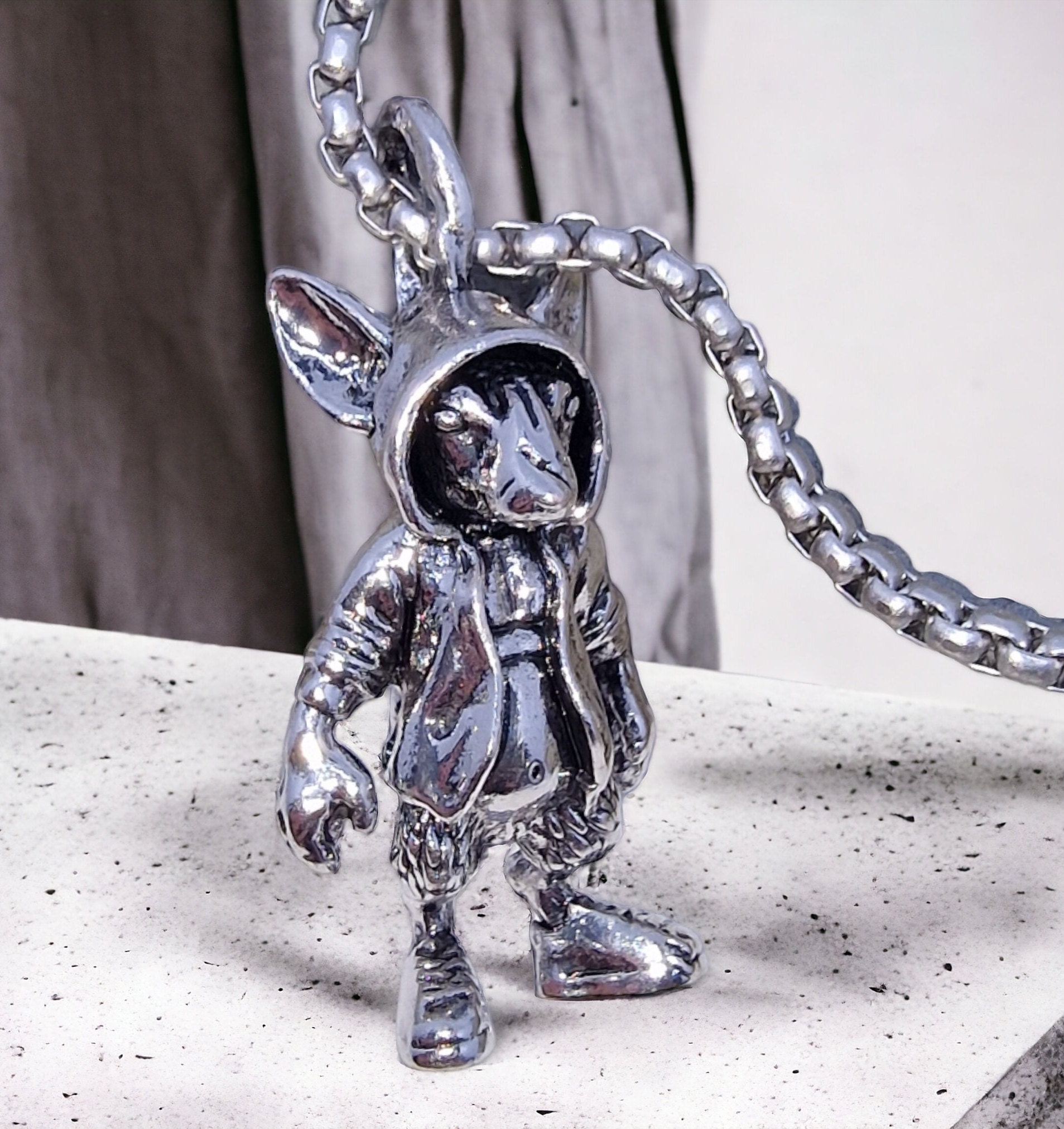 Ratten Anhänger Mit Kette - Wikinger Gothic Halskette Geschenk Für Ihn von LifestyleByDana