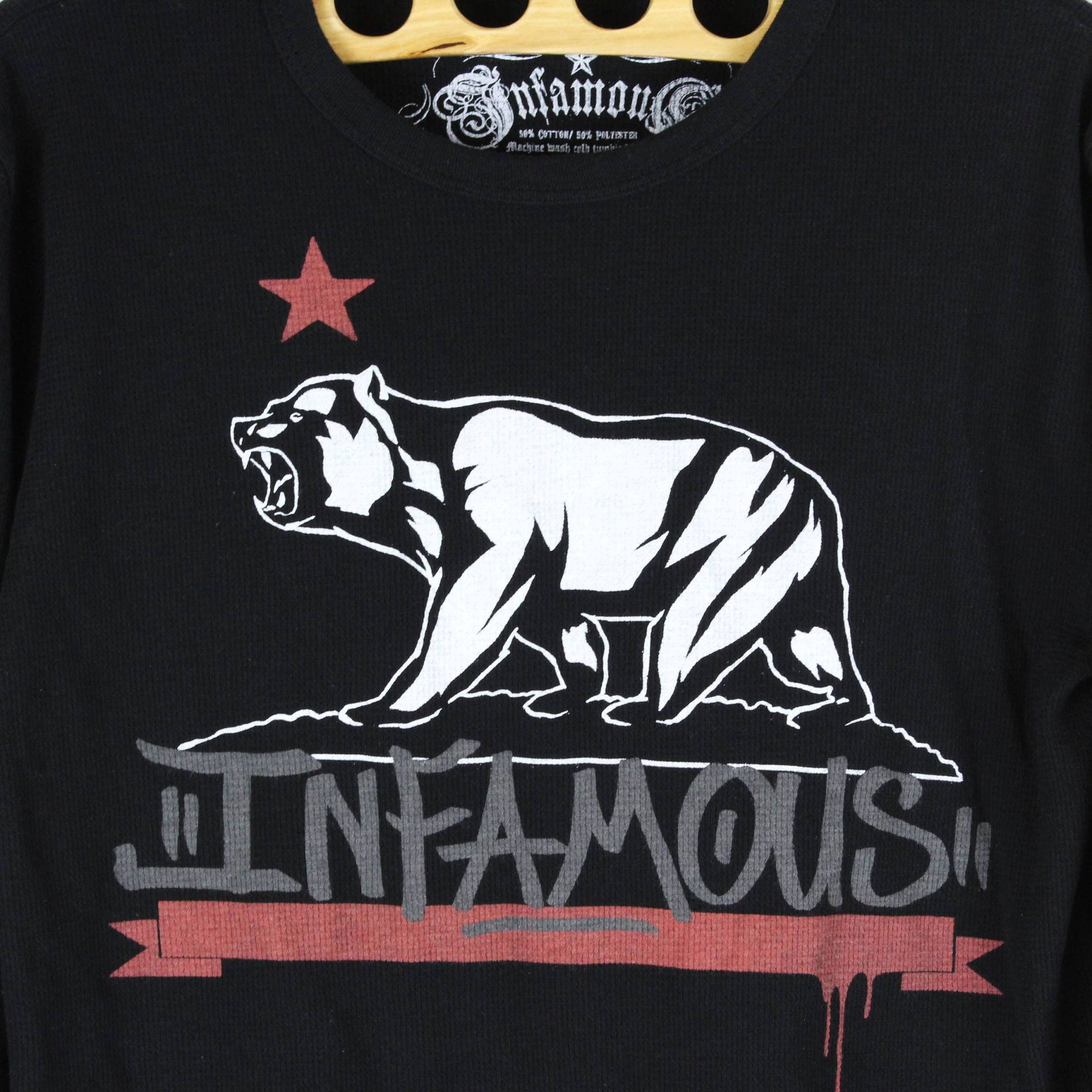 Berüchtigten California Bär Henley T-Shirt Herren L Cali Longsleeve Socal Pullover Hergestellt in Usa Lsc Berüchtigten California Bär Henley T-Shirt Herren L Cali Longsleeve Socal Pullover Hergestellt in Usa Lsc von LifestyleSupplyCo