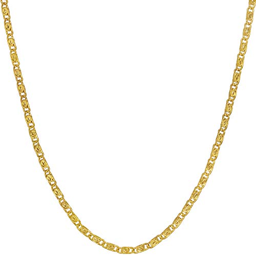 LIFETIME JEWELRY Halskette mit Gliedern, 24 Karat Echtvergoldet, für Damen und Herren, Metall, Nicht anwendbar LIFETIME JEWELRY Halskette mit Gliedern, 24 Karat Echtvergoldet, für Damen und Herren, Metall, Nicht anwendbar von Lifetime Jewelry