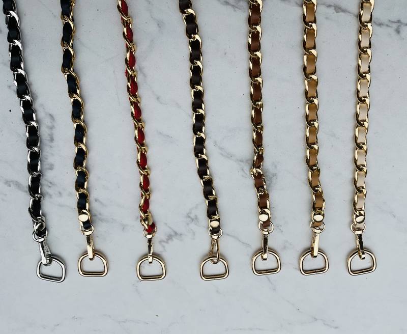 40-Zoll-Metall-Geldbeutel-Kettenriemen Mit Kunstleder & D-Ringen von LifetimeButtonsLCA