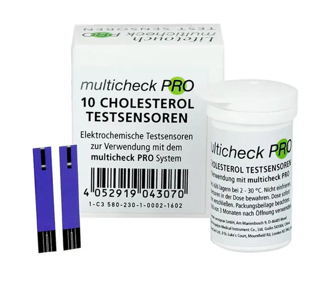 Lifetouch Cholesterin-Teststreifen Lifetouch Multicheck Pro – Cholesterol-Sensoren, Spar Set 10-St., Minimale Blutmenge, Hohe Genauigkeit Lifetouch Cholesterin-Teststreifen Lifetouch Multicheck Pro – Cholesterol-Sensoren, Spar Set 10-St., Minimale Blutmenge, Hohe Genauigkeit von Lifetouch