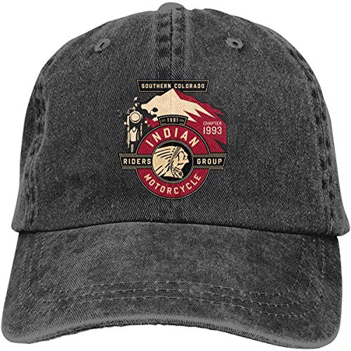 Lifewfrc2018 Runxin Custom Indian Motorcycles Riders Group Logo Cool Hip-pop Caps for Mens Black von Lifewfrc2018