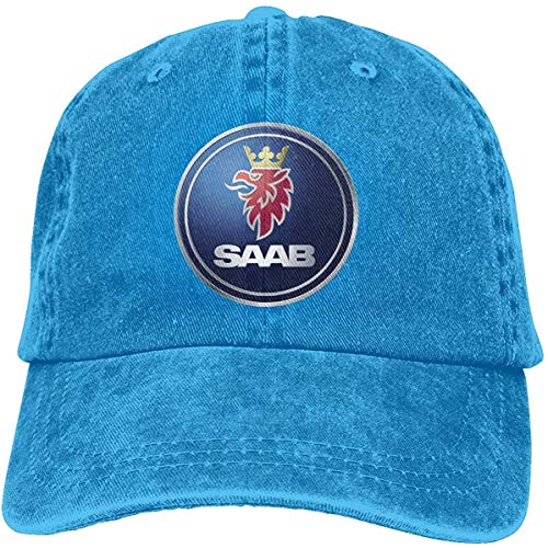 Lifewfrc2018 Runxin Design General Motors Saab Logo Funny Hip-pop Caps for Mens Black von Lifewfrc2018