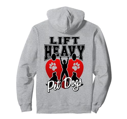 Heben Sie schwere Hunde für starke Frauen Fitnessstudio Pullover Hoodie Heben Sie schwere Hunde für starke Frauen Fitnessstudio Pullover Hoodie von Lift Heavy Pet Dogs Workout Gear