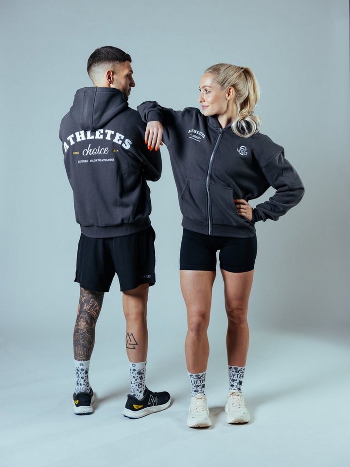 Lifters Wear Trainingskapuzenpullover Kapuzenjacke Sweat Hoodie Sport Reißverschluss Performance Unisex von Lifters Wear