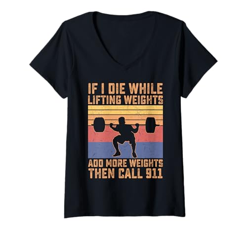 Damen Gewichtheben Humor für Fitness-Enthusiasten und Lifter T-Shirt mit V-Ausschnitt Damen Gewichtheben Humor für Fitness-Enthusiasten und Lifter T-Shirt mit V-Ausschnitt von Lifting Weights Humor Fitness Crew Neck Tees