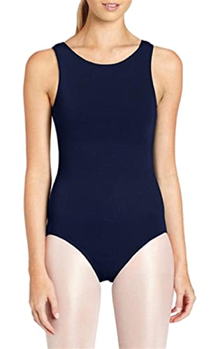 Lifup Damen Ballettanzug Ärmelloses Body Gymnastikanzug Ballett Trikot Einteiler Bodysuit Marineblau L von Lifup