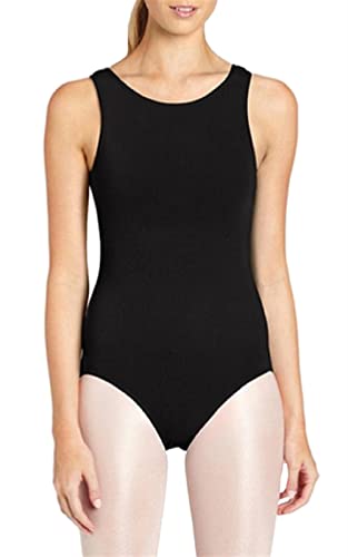 Lifup Damen Ballettanzug Ärmelloses Body Gymnastikanzug Ballett Trikot Einteiler Bodysuit Schwarz 3XL von Lifup