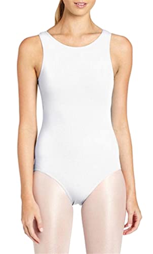 Lifup Damen Ballettanzug Ärmelloses Body Gymnastikanzug Ballett Trikot Einteiler Bodysuit Weiß S von Lifup