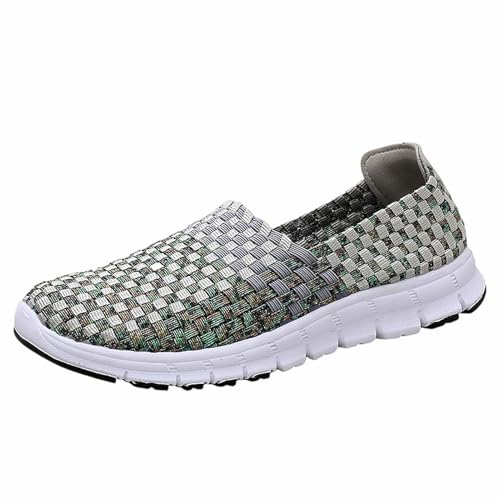Lifup Damen Slip On Sneaker Leichte Atmungsaktiv Sportschuhe Frauen Gewebt Walkingschuhe Turnschuhe Bequeme Schlupfschuhe Grau 40 EU Lifup Damen Slip On Sneaker Leichte Atmungsaktiv Sportschuhe Frauen Gewebt Walkingschuhe Turnschuhe Bequeme Schlupfschuhe Grau 40 EU von Lifup