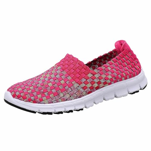 Lifup Damen Slip On Sneaker Leichte Atmungsaktiv Sportschuhe Frauen Gewebt Walkingschuhe Turnschuhe Bequeme Schlupfschuhe Rot 41 EU Lifup Damen Slip On Sneaker Leichte Atmungsaktiv Sportschuhe Frauen Gewebt Walkingschuhe Turnschuhe Bequeme Schlupfschuhe Rot 41 EU von Lifup