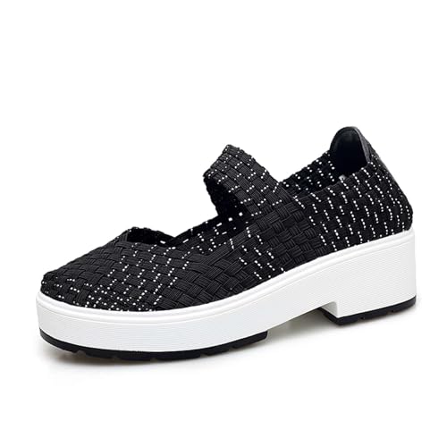 Lifup Sandalen Damen Freizeitschuhe Loafers Keilabsatz Leicht Walkingschuhe Plateau Schlupfschuhe Schwarz 2 40 EU Lifup Sandalen Damen Freizeitschuhe Loafers Keilabsatz Leicht Walkingschuhe Plateau Schlupfschuhe Schwarz 2 40 EU von Lifup