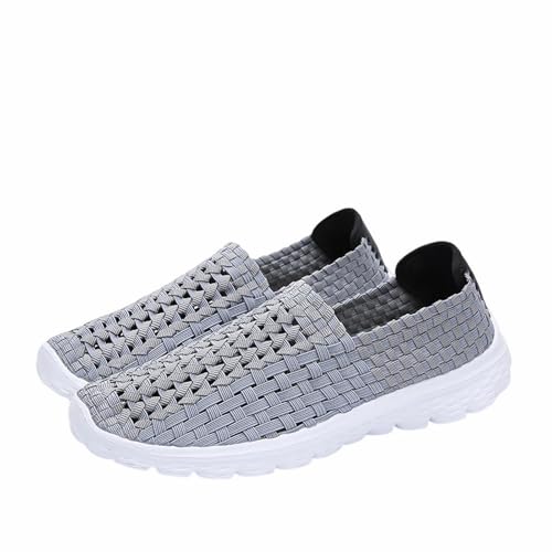 Lifup Slip-On Sneakers Herren Sportschuhe Laufschuhe Fitness Ohne Schnürsenkel Walkingschuhe Turnschuhe Atmungsaktiv Freizeitschuhe Grau 2 41 EU von Lifup