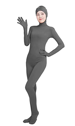 Lifup Unisex Ganzkörperanzug mit Füßen Catsuit Gesicht Offene Unitard Anzug Suit Kostüm Dunkelgrau L Lifup Unisex Ganzkörperanzug mit Füßen Catsuit Gesicht Offene Unitard Anzug Suit Kostüm Dunkelgrau L von Lifup