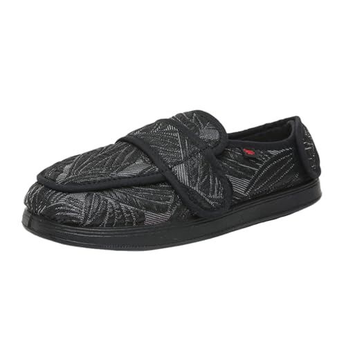 Lifup Winter Damen Orthopädische Walkingschuhe für Geschwollene Füße Diabetikerschuhe Schwarz 40.5 von Lifup