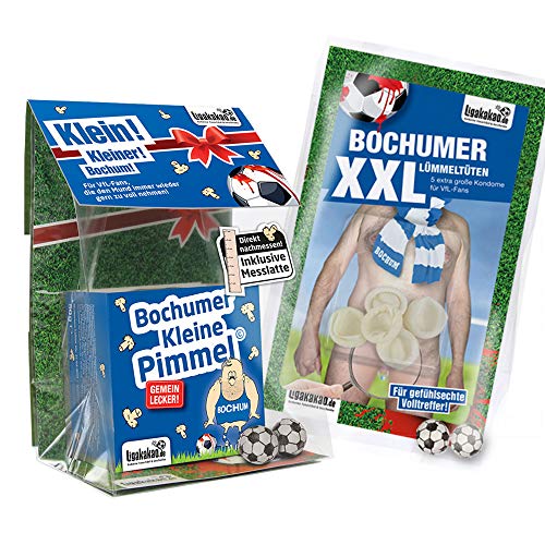 Ligakakao Bochum Boxershorts ist jetzt KLEINE PIMMEL Set 1: KLEINE Schadenfreude by blau-weiß männer Shorts Unterhosen von Ligakakao