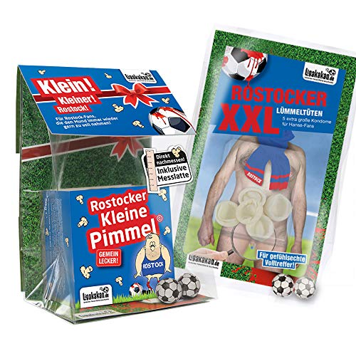 Ligakakao Rostock Boxershorts ist jetzt KLEINE PIMMEL Set 1: KLEINE Schadenfreude by blau-rot männer Shorts Unterhosen von Ligakakao