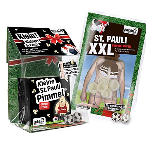 Ligakakao St. Pauli Boxershorts ist jetzt KLEINE PIMMEL Set 1: KLEINE Schadenfreude by schwarz-weiß männer Shorts Unterhosen von Ligakakao