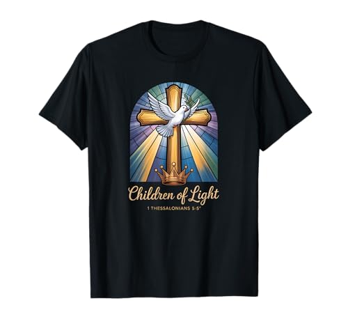 Kinder des Lichts Kreuz 1 Thessalonier 5:5 T-Shirt Kinder des Lichts Kreuz 1 Thessalonier 5:5 T-Shirt von Light Of Christ