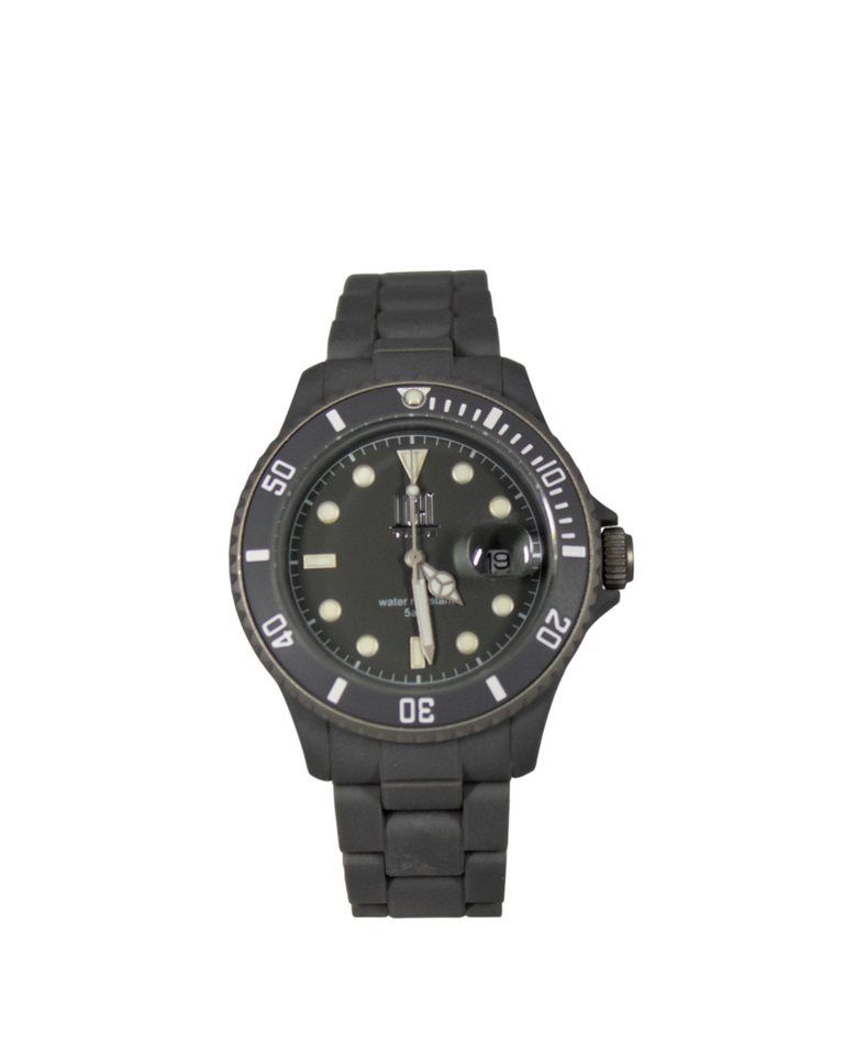 Light Time Quarzuhr Armbanduhr Damen Datum Kunststoff Grau L142GRY, Datumsanzeige von Light Time