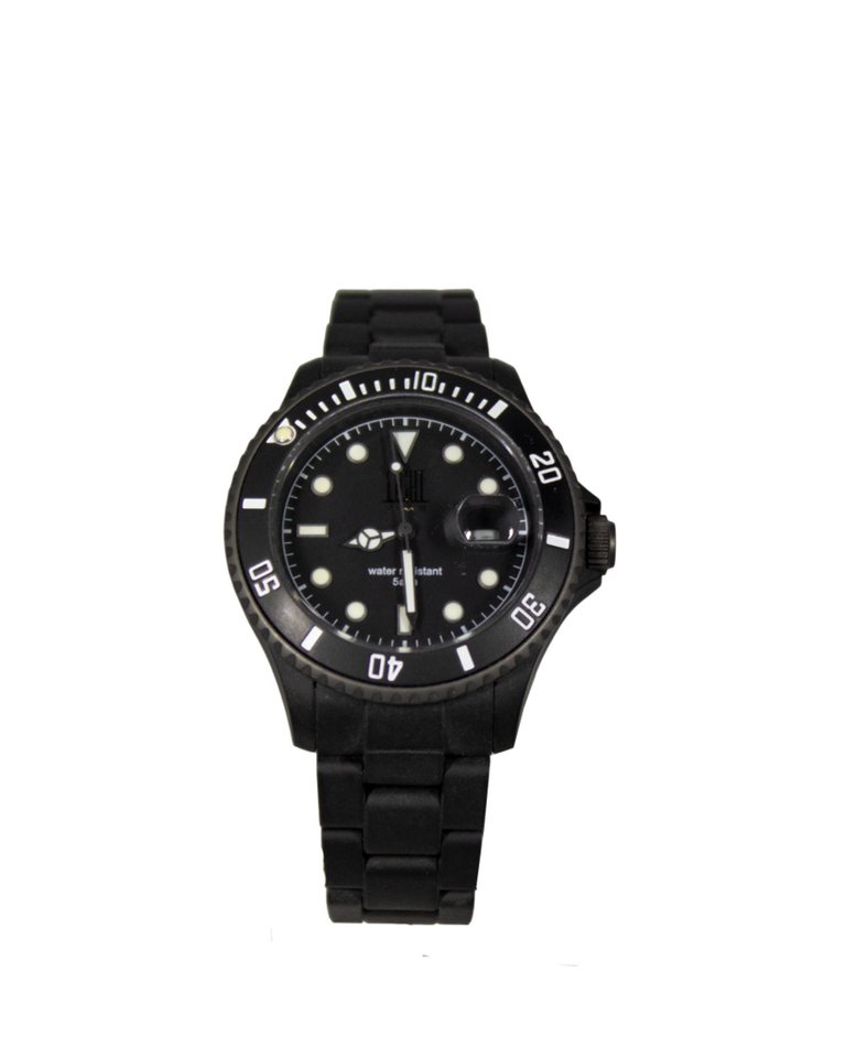 Light Time Quarzuhr Armbanduhr Damen Herren Datum Kunststoff Schwarz L141DKG, Datumsanzeige von Light Time