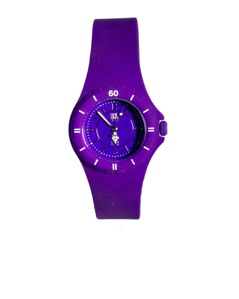 Light Time Quarzuhr Armbanduhr Damen Herren Kunststoff Violett L121PUR Light Time Quarzuhr Armbanduhr Damen Herren Kunststoff Violett L121PUR von Light Time