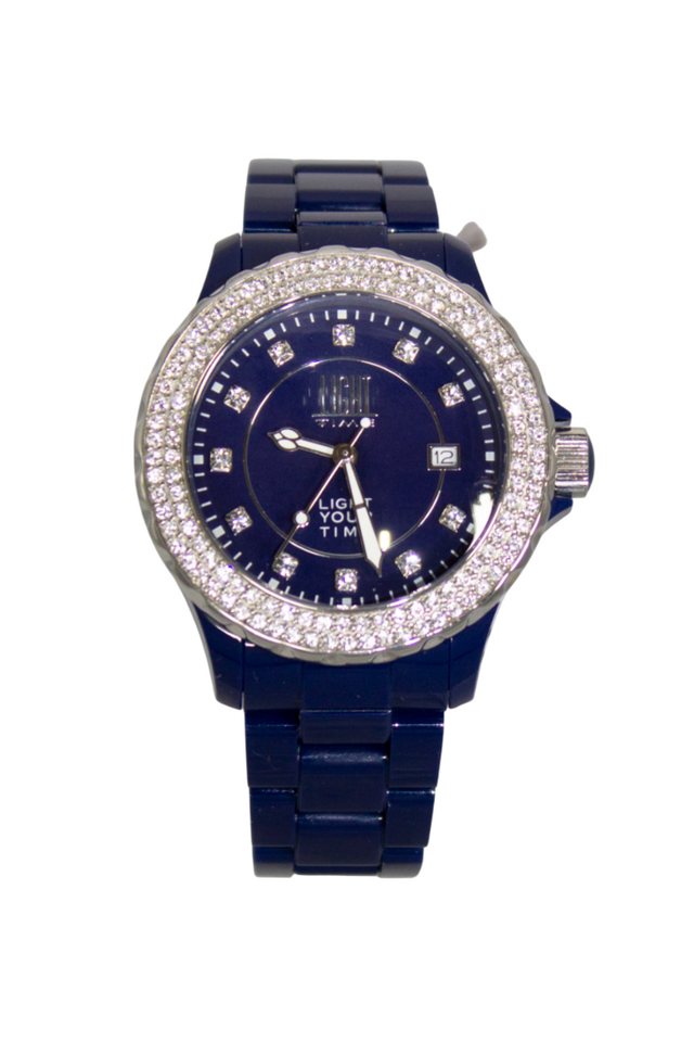 Light Time Quarzuhr Armbanduhr Damen Kunststoff Datum Blau Zirkonia L071G Light Time Quarzuhr Armbanduhr Damen Kunststoff Datum Blau Zirkonia L071G von Light Time