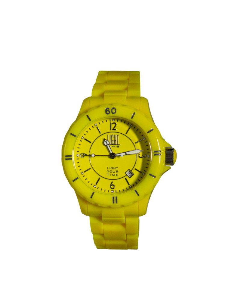 Light Time Quarzuhr Armbanduhr Herren Kunststoff Datum Gelb L116YEL Light Time Quarzuhr Armbanduhr Herren Kunststoff Datum Gelb L116YEL von Light Time
