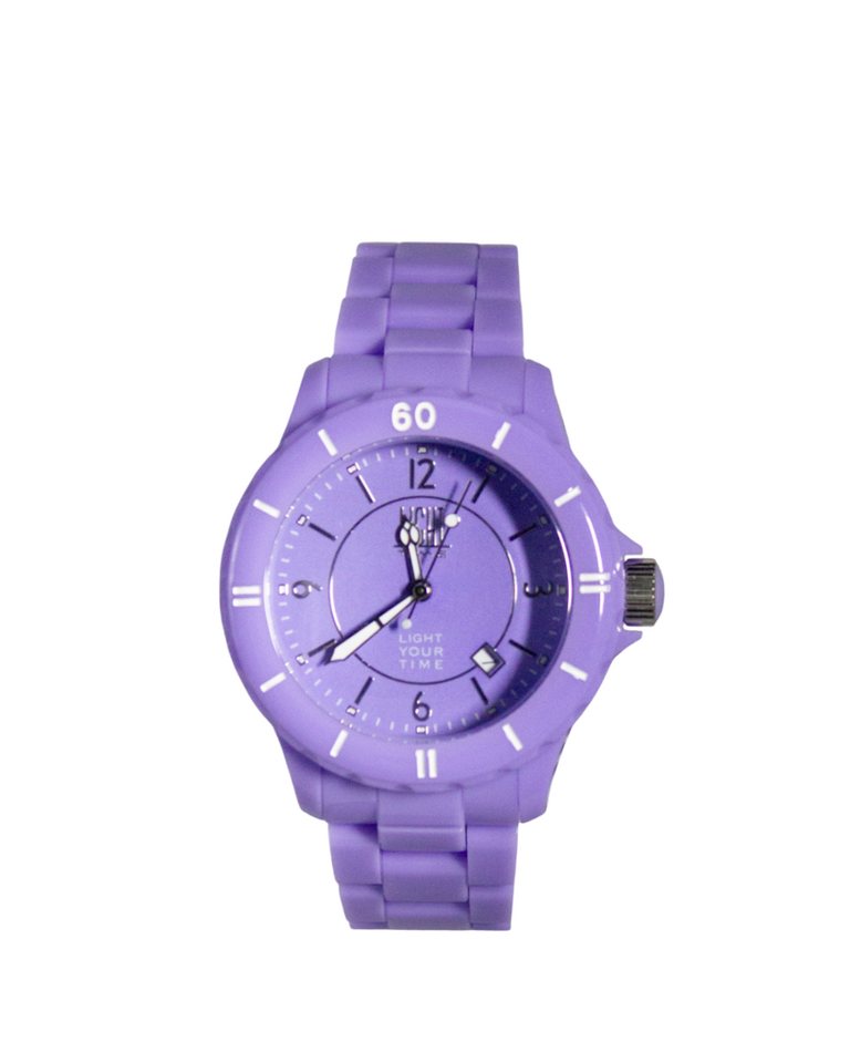 Light Time Quarzuhr Armbanduhr Herren Kunststoff Datum Lila L116LIL Light Time Quarzuhr Armbanduhr Herren Kunststoff Datum Lila L116LIL von Light Time