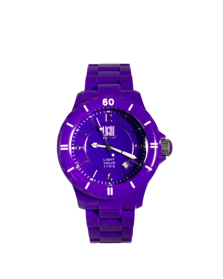 Light Time Quarzuhr Armbanduhr Herren Kunststoff Datum Violett L116PUR Light Time Quarzuhr Armbanduhr Herren Kunststoff Datum Violett L116PUR von Light Time