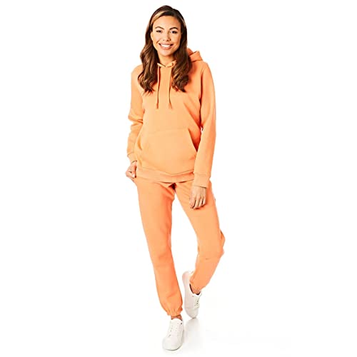 Light and Shade Damen Soft Touch Loungewear Jogginghose Jogger Jogginghose, Orange, XS von Light & Shade