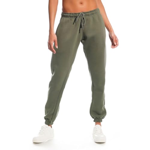 Light & Shade Damen Soft Touch Loungewear Jogginghose Jogger, Army, M von Light & Shade