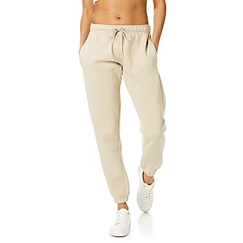 Light & Shade Damen Soft Touch Loungewear Jogginghose Jogger, Sand, XL von Light & Shade