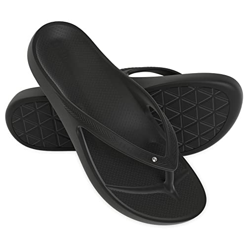 LightFeet Arch Support Strass Flip Flops für Frauen - Australische Podologen entworfen Bling Flip Flops für Frauen, orthopädische schwarze Kristall-Flip-Flops mit Fußgewölbeunterstützung aus LightFeet Arch Support Strass Flip Flops für Frauen - Australische Podologen entworfen Bling Flip Flops für Frauen, orthopädische schwarze Kristall-Flip-Flops mit Fußgewölbeunterstützung aus von LightFeet
