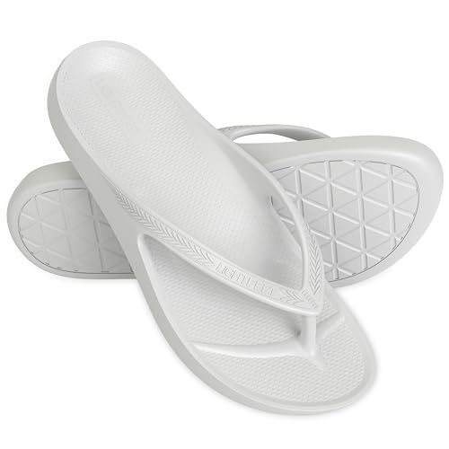 Lightfeet Arch Support Flip Flops,Australische Podologen Designed FlipFlops für Frauen & Männer verhindern müde schmerzende Beine, weiß, 39 1/3 EU Lightfeet Arch Support Flip Flops,Australische Podologen Designed FlipFlops für Frauen & Männer verhindern müde schmerzende Beine, weiß, 39 1/3 EU von LightFeet