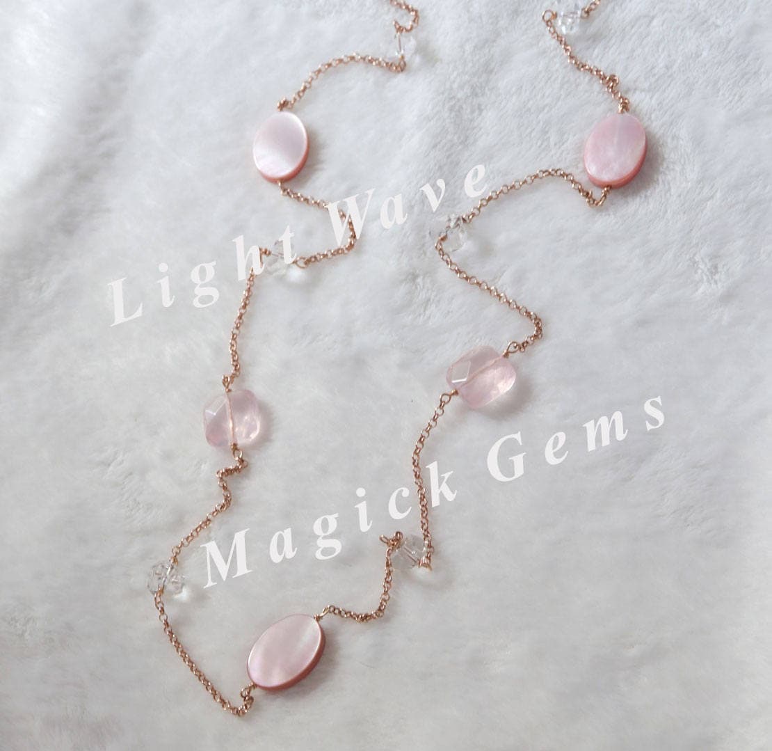 Rosy Dream Halskette Rosy Dream Halskette von LightWaveMagickGems