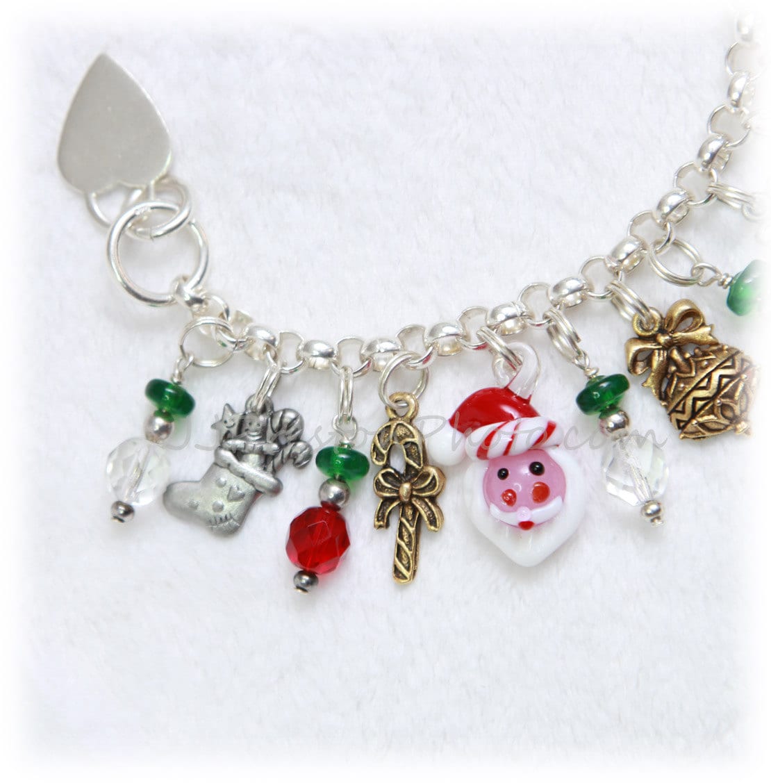 sterling Rolo Weihnachten Bettelarmband Mit Charms sterling Rolo Weihnachten Bettelarmband Mit Charms von LightWaveMagickGems