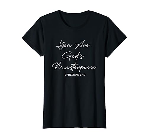 Du bist Gottes Meisterstück Epheser 2 10 Christliches Frauen T-Shirt von Lightedblessing Christliche Kleidung