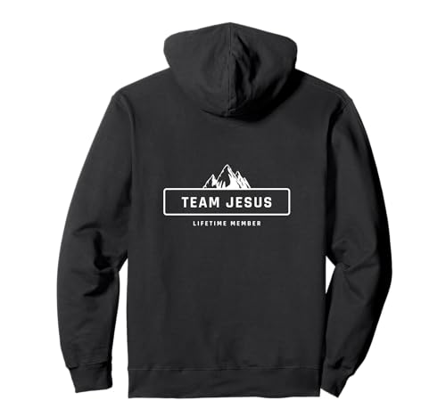 Team Jesus Lebenslanges Mitglied Christlich Damen Herren Pullover Hoodie von Lightedblessing Christliche Kleidung